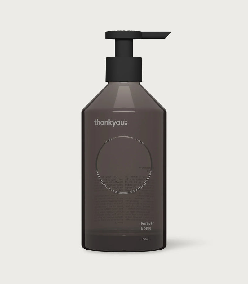 Thankyou™ Forever Bottle Glass 400ml | Reusable Glass Soap Dispenser Bottle