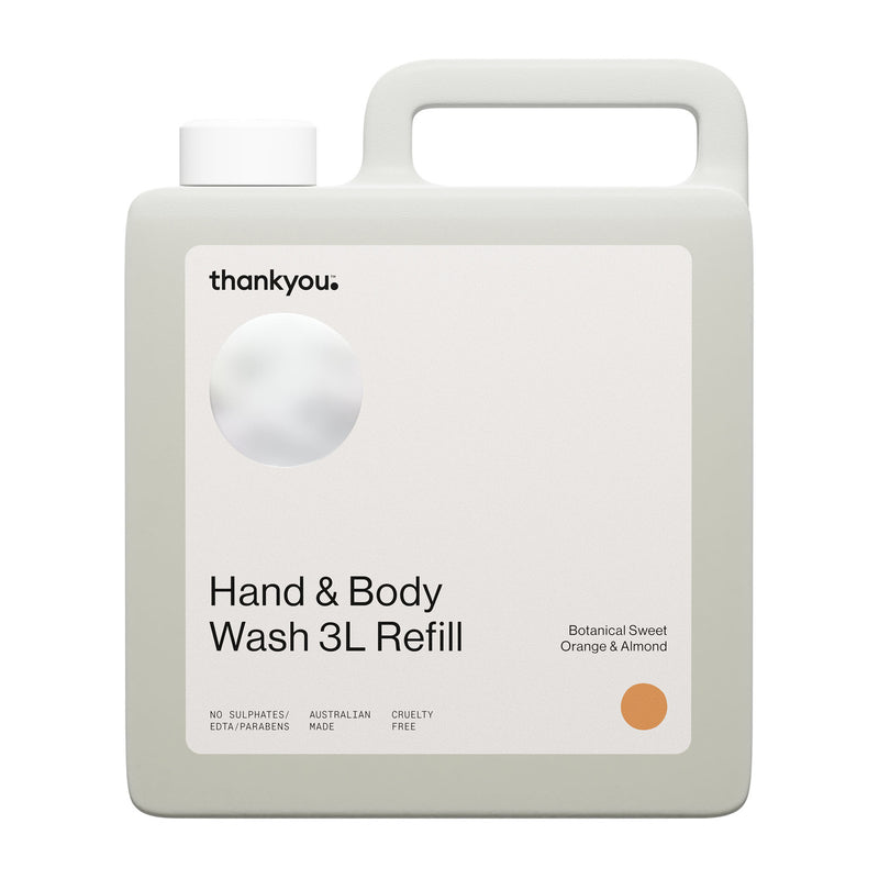 Thankyou Hand & Body Wash 3L Refill Sweet Orange & Almond – Case of 2