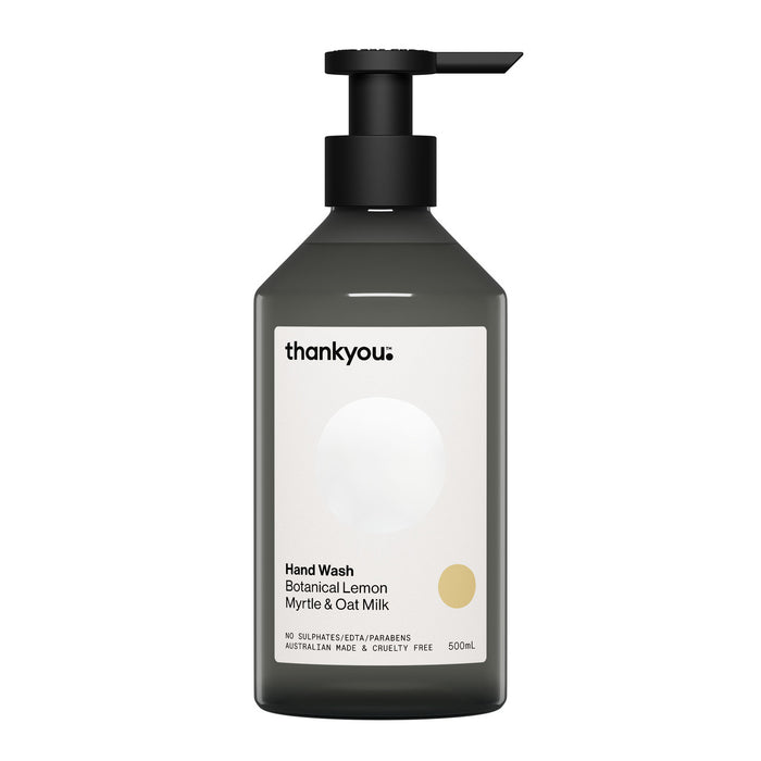 Thankyou Natural Hand Wash Lemon Myrtle & Oat Milk 500ml – Case of 3