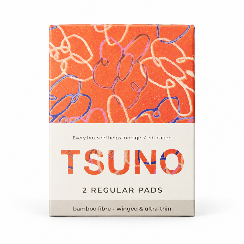 Tsuno Regular Bamboo Pads – 2 Pack (CTN 300) | Ultra-Thin & Leakproof