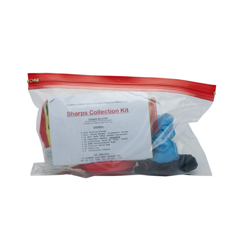 Sharps Collection Kit – Handling, Transport & Disposal of High-Risk Sharp Waste
