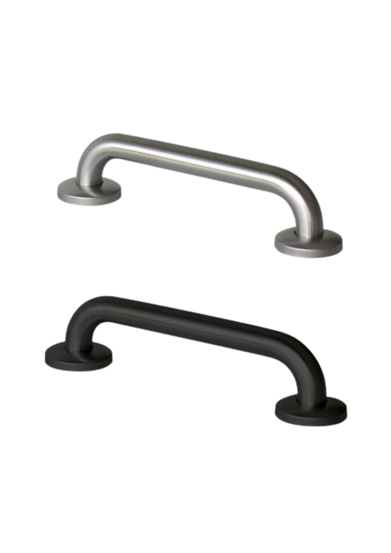 ASI JDMACDONALD GRAB RAIL MATTE BLACK – TOILET, STRAIGHT, VARIOUS SIZES