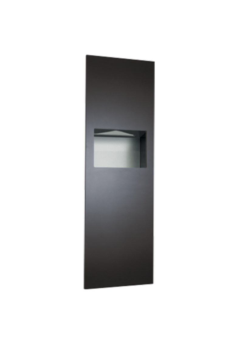 ASI JD Macdonald PAPER TOWEL DISPENSER & WASTE BIN 34L – COMPLETELY RECESSED, PHENOLIC DOOR, PIATTO™ COLLECTION