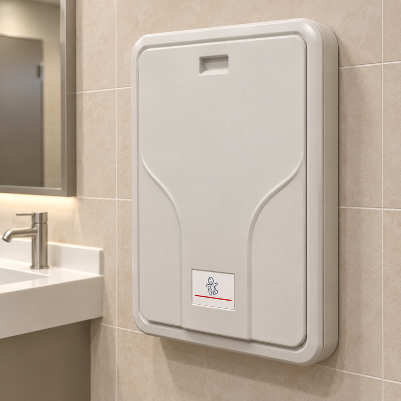 Baby Changing Station, Vertical Plastic – Surface Mounted (10-9015)