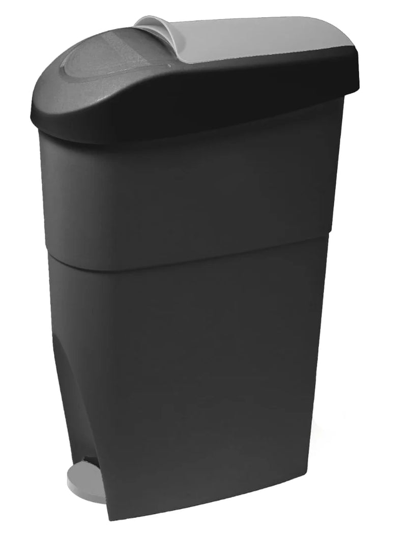 Dolphy Sanitary Bin with Peddle Black and Gray - 18L Australia