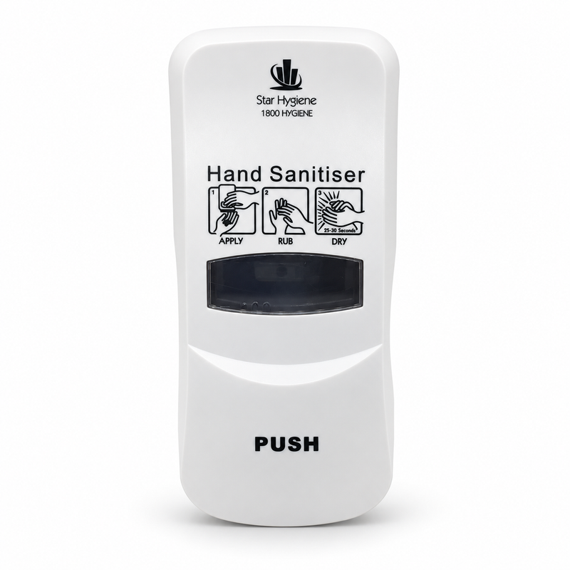 Star Hygiene Hand Sanitiser Dispenser 400ml (White) – Complete Kit