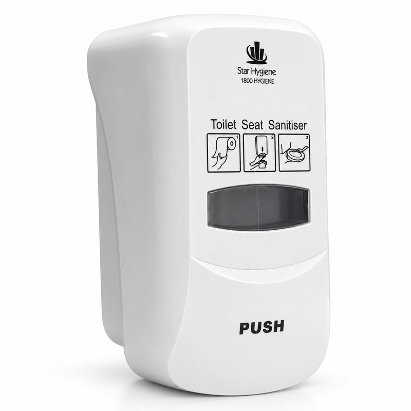 Star Hygiene Toilet Seat Sanitiser Dispenser (White) - Complete Kit