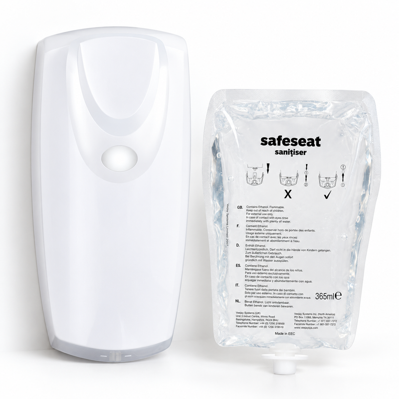 Safeseat Automatic Surface Sanitiser Spray Dispenser | Toilet Seat Sanitiser
