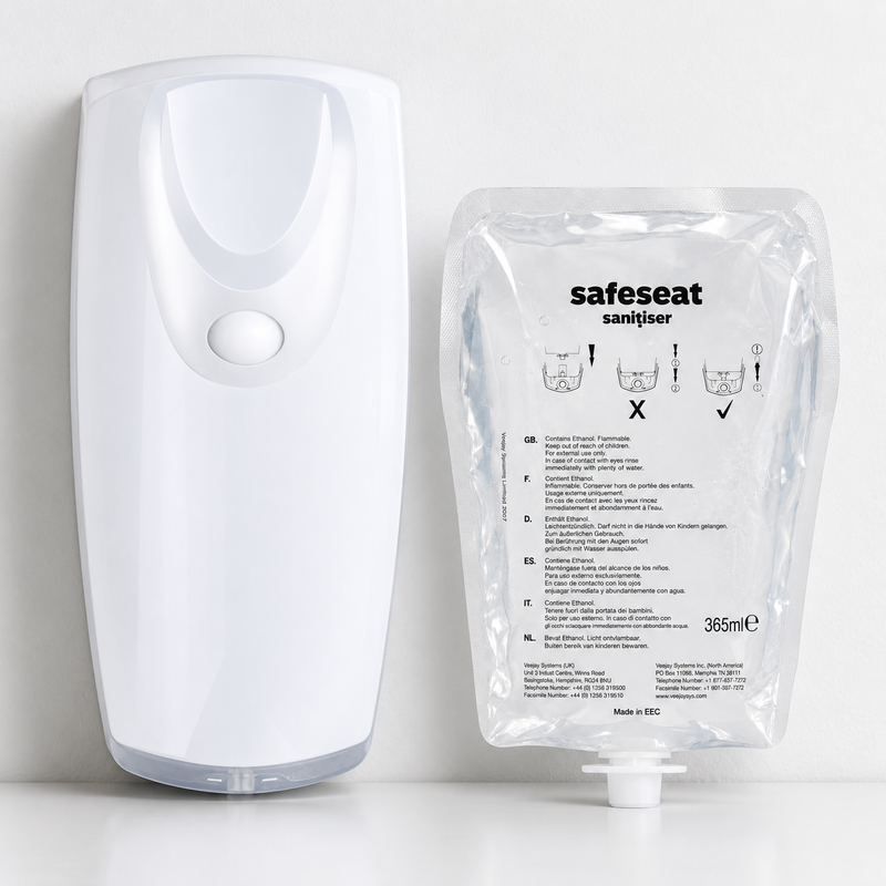 Safeseat Automatic Surface Sanitiser Spray Dispenser | Toilet Seat Sanitiser