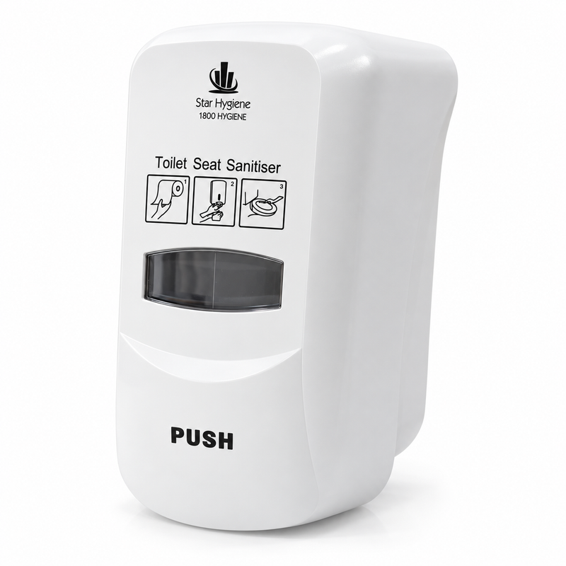 Star Hygiene Toilet Seat Sanitiser Dispenser (White) - Complete Kit