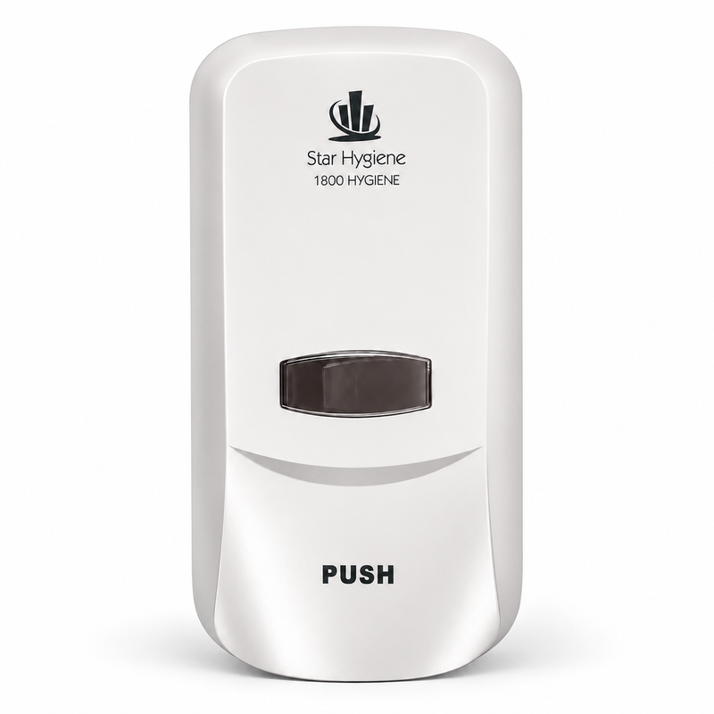 Star Hygiene Soap & Sanitiser Dispenser 1L – Complete Kit | Black, White or Unbranded