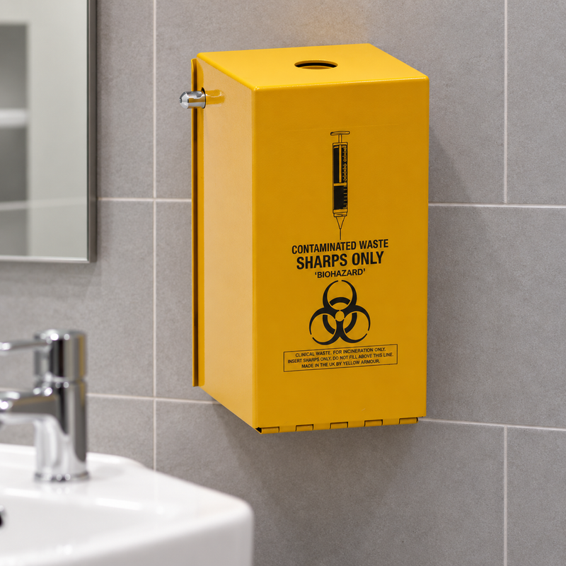 Steel Syringe Safe "Yellow Armour" – 1.4L Heavy Duty for RE1.4LS (YA1.4L-H2mm)