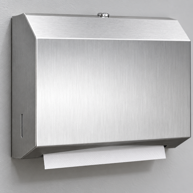 ASI JD MacDonald Paper Towel Dispenser Petite | Surface Mounted Stainless Steel