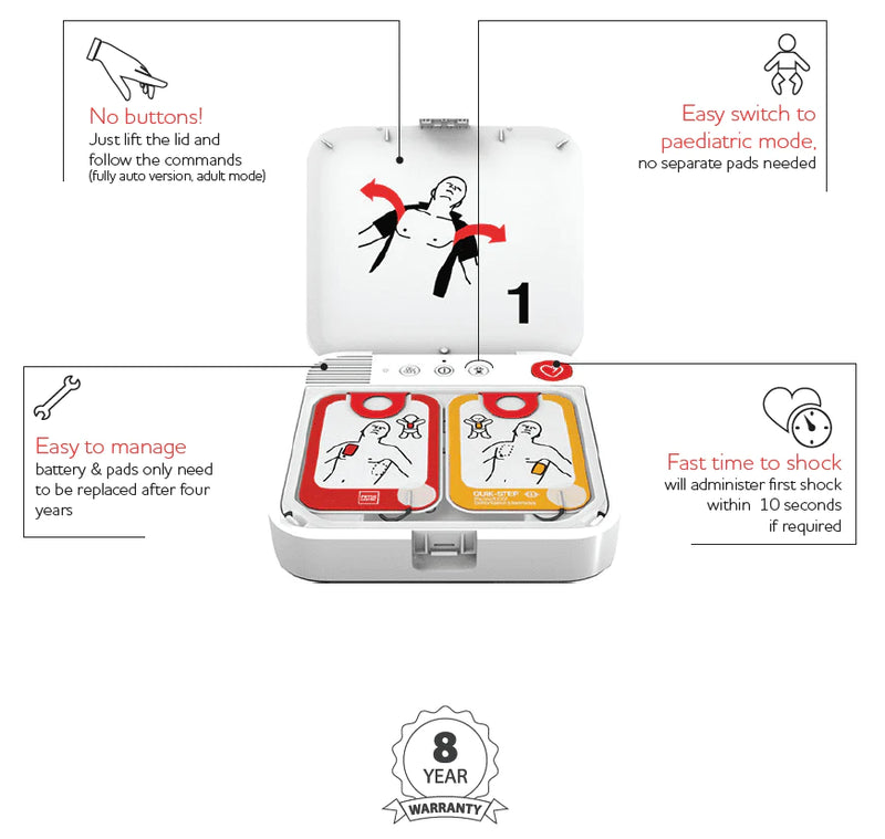 Aero Healthcare LIFEPAK CR2 Semi-Automatic Defibrillator with Wi-Fi