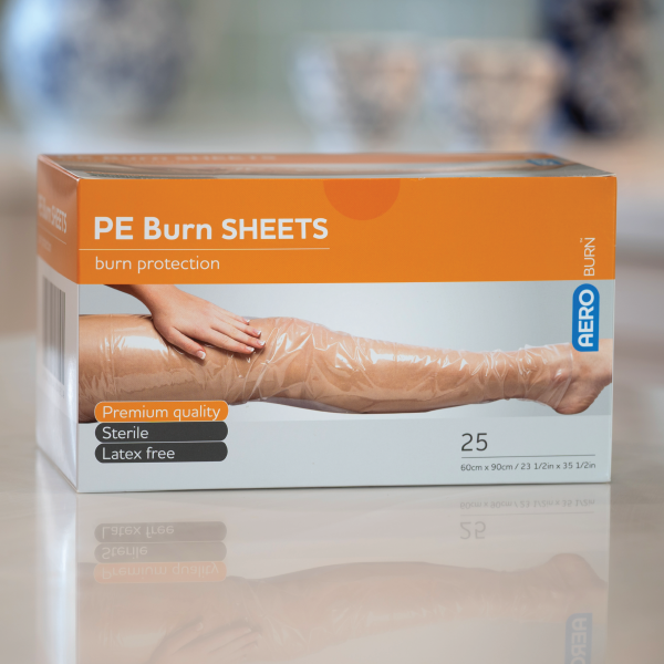 AEROBURN Polyethylene Burn Sheet 60 x 90cm Box/25