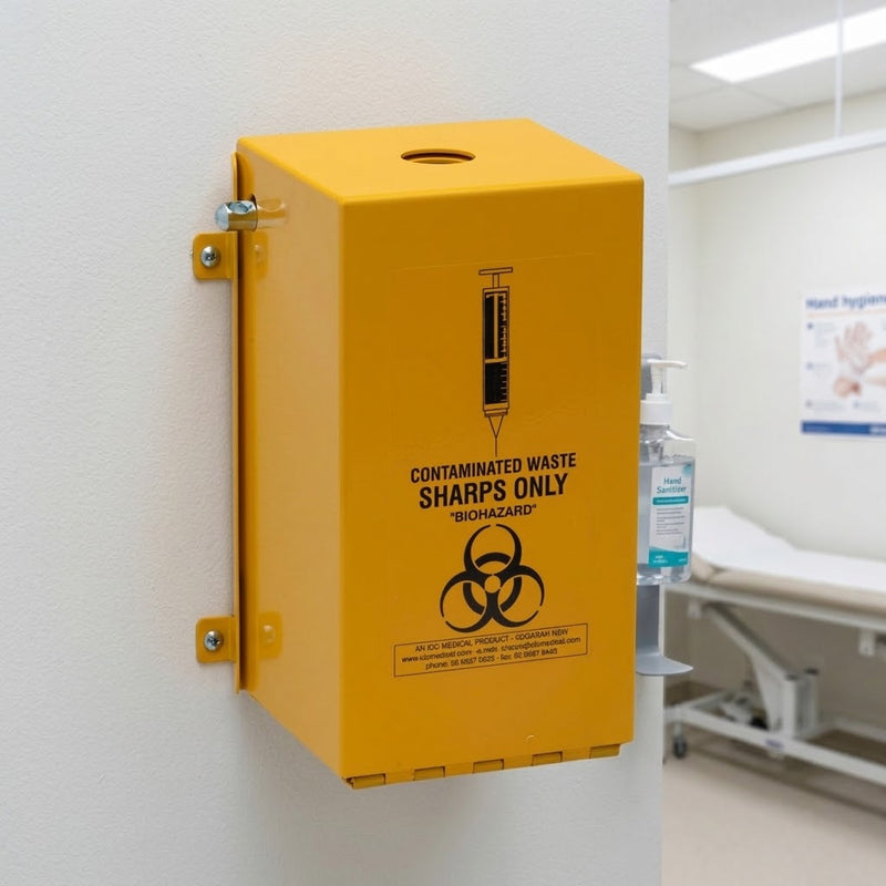 Yellow Armour Steel Security Safe, with Biohazard Symbol (YA2L-H2mm)