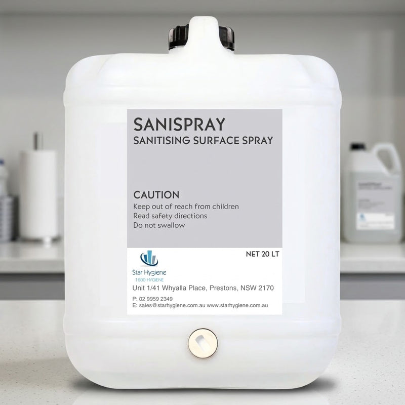 SaniSpray Hand & Surface Sanitiser | Commercial Sanitiser Refill | Star Hygiene