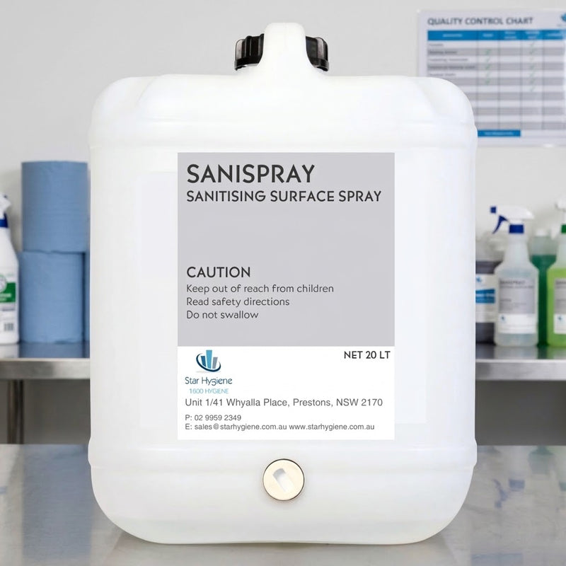 SaniSpray Hand & Surface Sanitiser | Commercial Sanitiser Refill | Star Hygiene