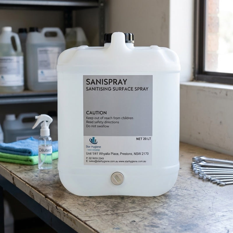 SaniSpray Hand & Surface Sanitiser | Commercial Sanitiser Refill | Star Hygiene