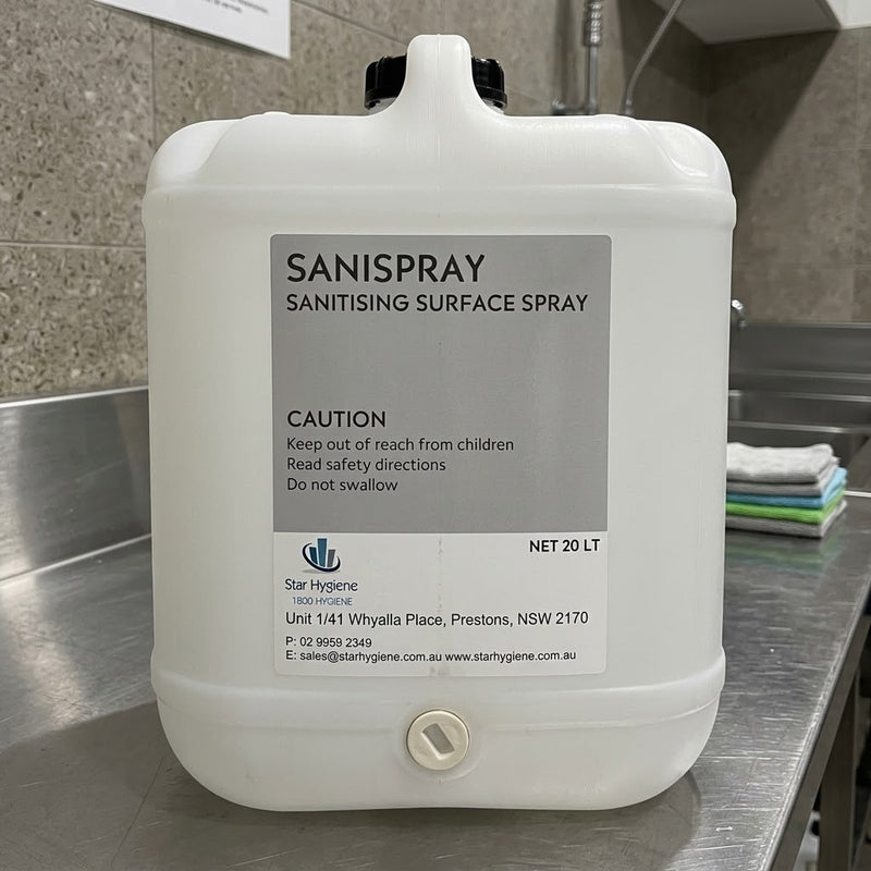 SaniSpray Hand & Surface Sanitiser | Commercial Sanitiser Refill | Star Hygiene