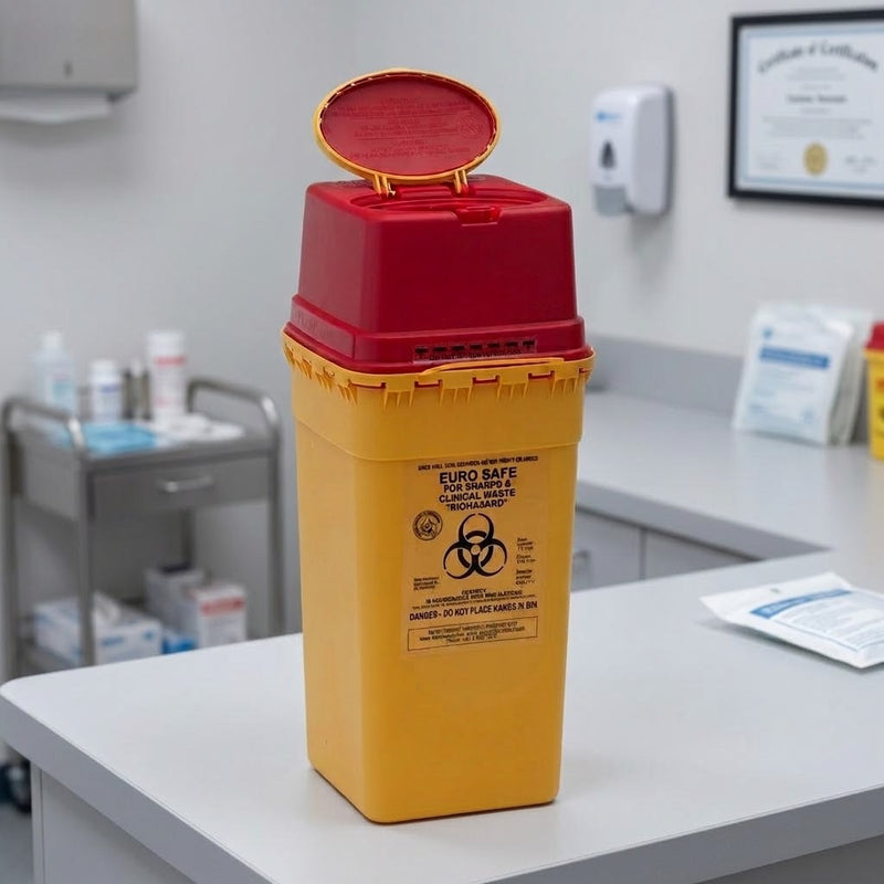 Euro Safe Medical Waste / Sharps Container – 7 Litre