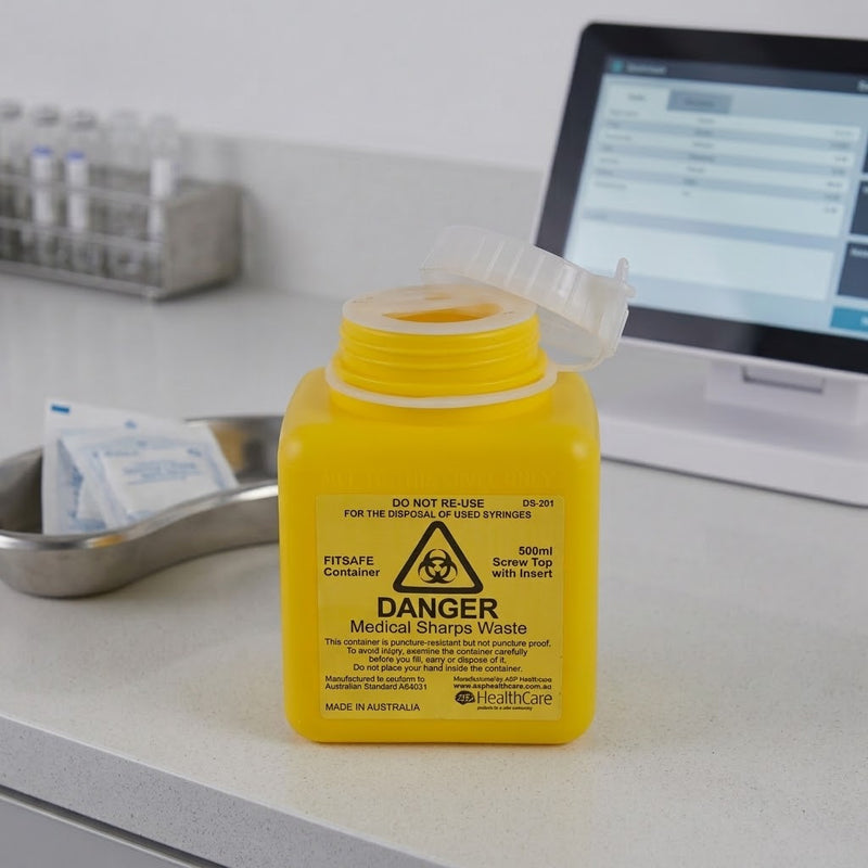 FITSAFE™ Container 500ml Screw Top with Insert