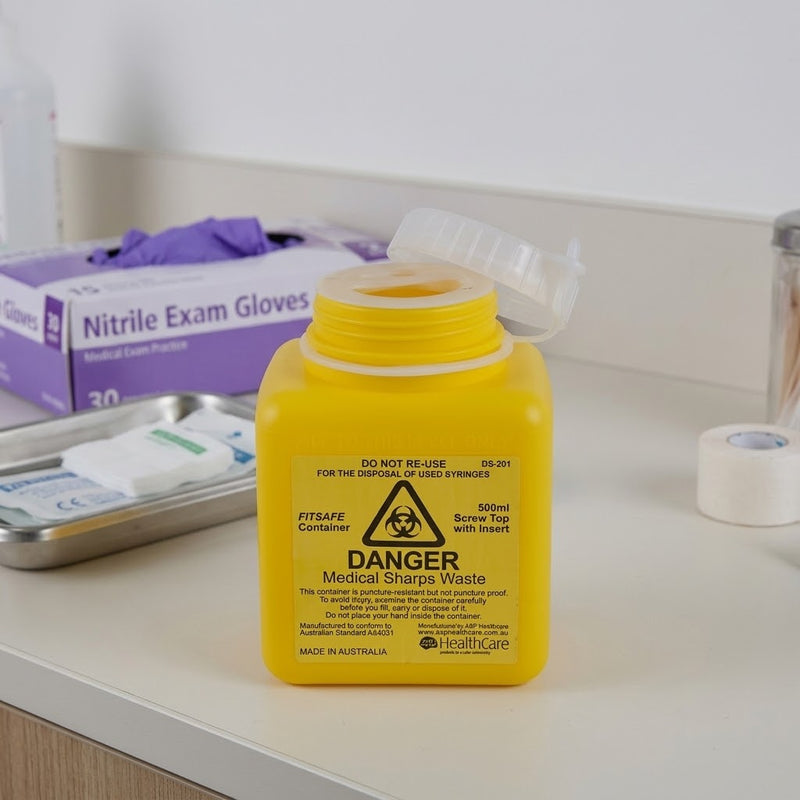 FITSAFE™ Container 500ml Screw Top with Insert