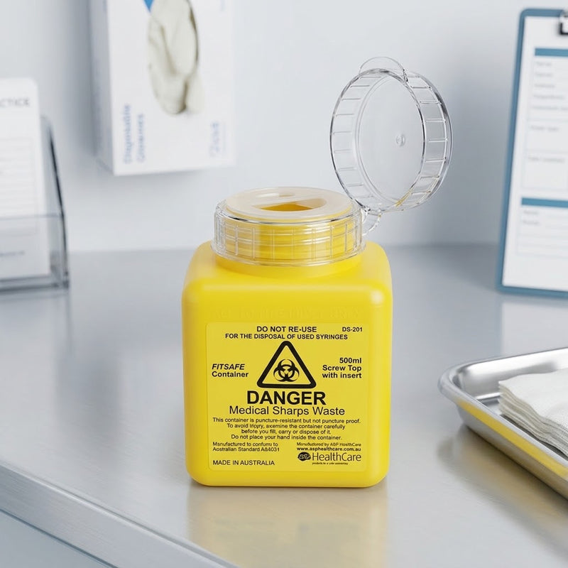 FITSAFE™ Container 500ml Screw Top with Insert