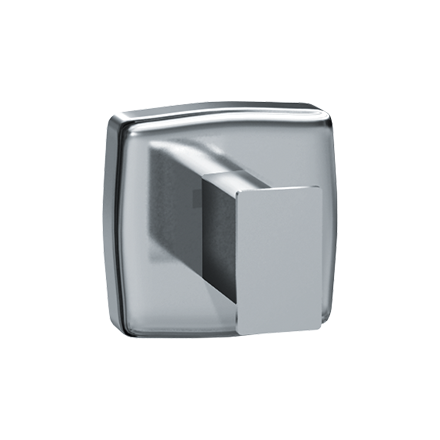ASI JD Macdonald ROBE HOOK, SINGLE – SURFACE MOUNTED, CONCEALED. SATIN FINISH