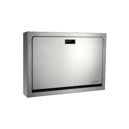 ASI JD Macdonald BABY CHANGE STATION, PARALLEL, FULL STAINLESS STEEL