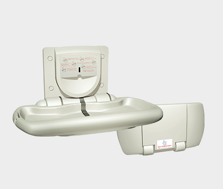 ASI JD Macdonald BABY CHANGE STATION, PARALLEL, POLYETHYLENE – SURFACE MOUNTED