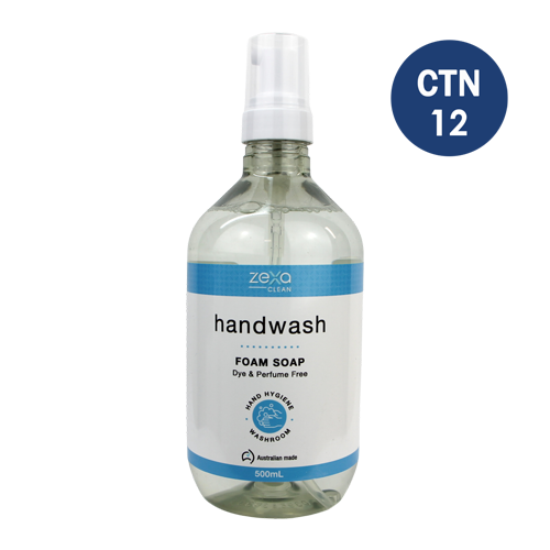 Zexa 9-700 Foam Hand Wash 500ML x 12