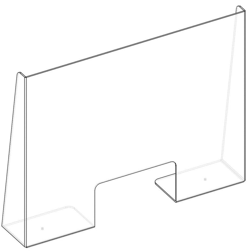 Sneeze Guard–Wraparound -Tall
