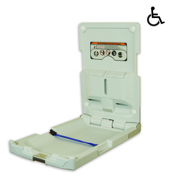 ASI JD Macdonald BABY CHANGE STATION, CLASSIC, VERTICAL, POLYETHYLENE – SURFACE MOUNTED ***DISCOUNTINUE***