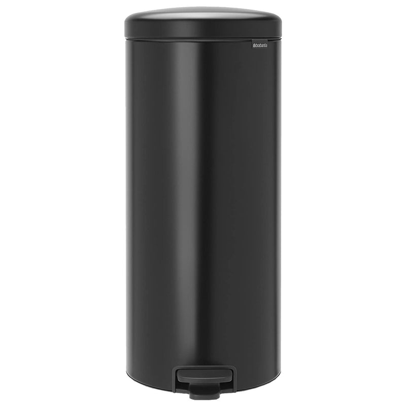 Matte Black Brabantia Newicon 30L Pedal Bin