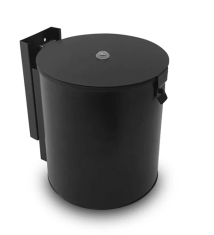 STAINLESS STEEL MATTE BLACK WALL MOUNTED METAL WIPES DISPENSER