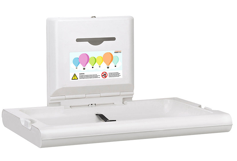 MEDICLINICS BABY CHANGE TABLE - SURFACE MOUNTED HORIZONTAL - ONLY PRE-ORDER AVAILABLE DUE IN JAN 2024