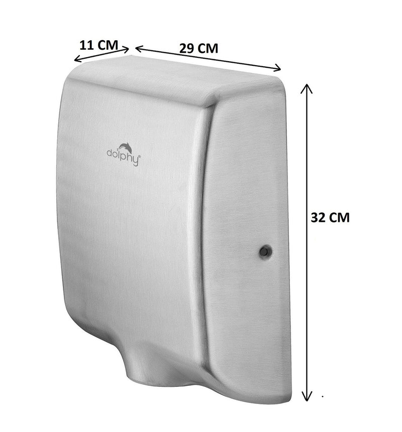 Dolphy Tornado Hand Dryer (1000W - Stainless Steel) Australia