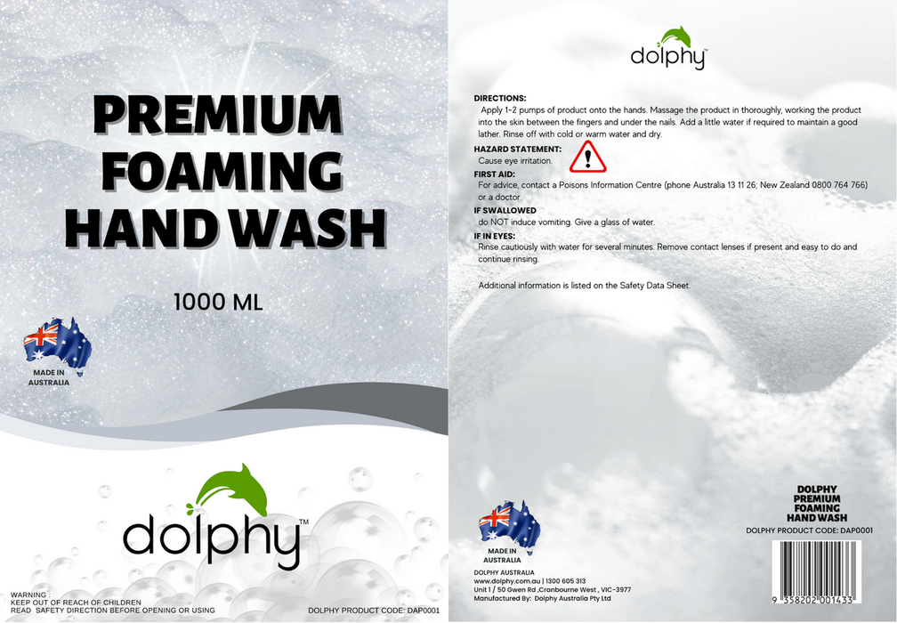 Dolphy Foaming Hand Soap (1000mL x 6)