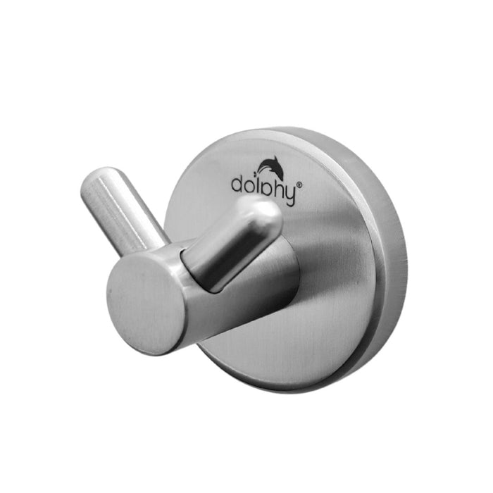 Dolphy Double Robe Hook (Stainless Steel)