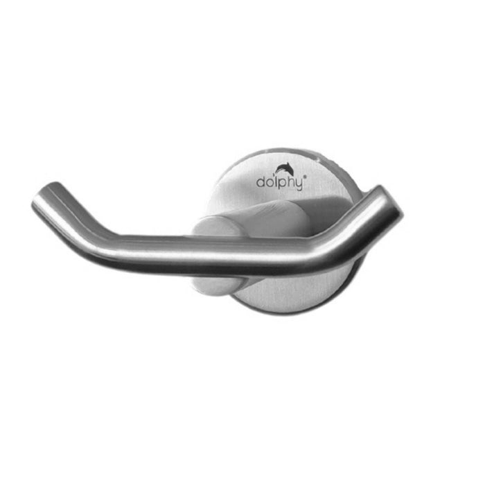 Dolphy Double Robe Hook (Stainless Steel)