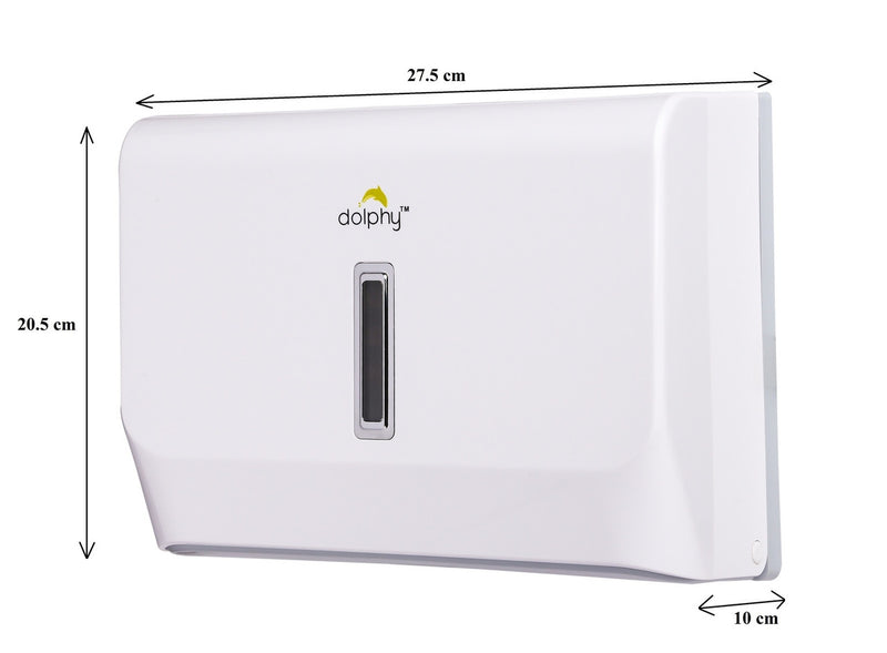 Dolphy Slimline Paper Towel Dispenser (Plastic - White) Australia