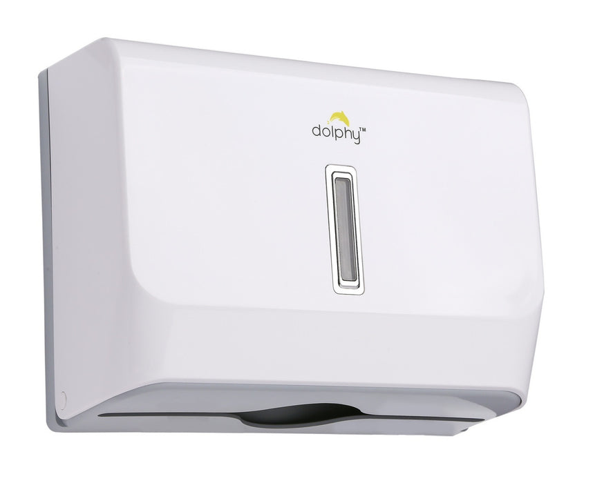 Dolphy Slimline Paper Towel Dispenser (Plastic - White)