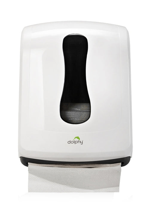 Dolphy Slimline Paper Towel Dispenser (Plastic - White)