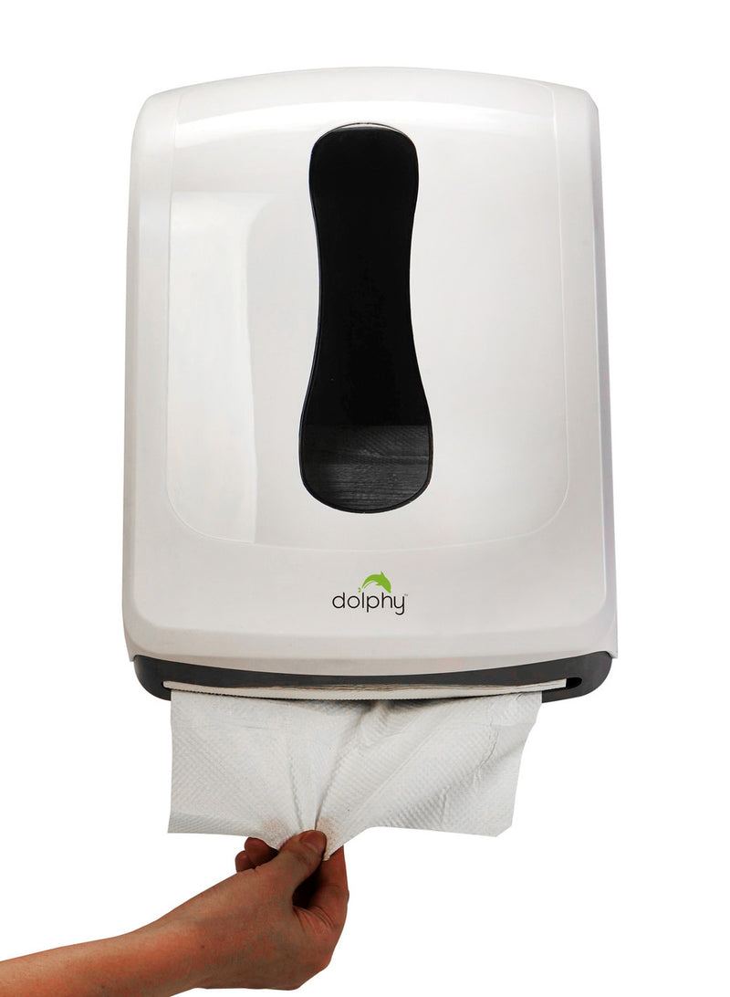 Dolphy Slimline Paper Towel Dispenser (Plastic - White) Australia