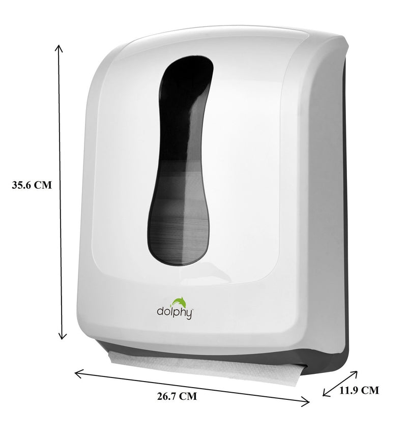 Dolphy Slimline Paper Towel Dispenser (Plastic - White) Australia
