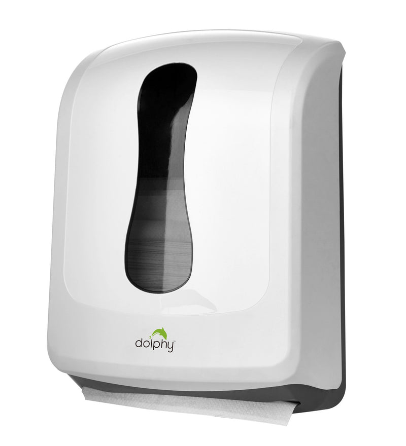 Dolphy Slimline Paper Towel Dispenser (Plastic - White) Australia