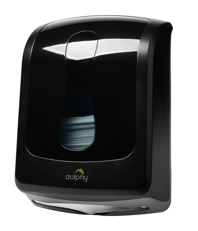 Dolphy Slimline Paper Towel Dispenser (Plastic - Black) Australia