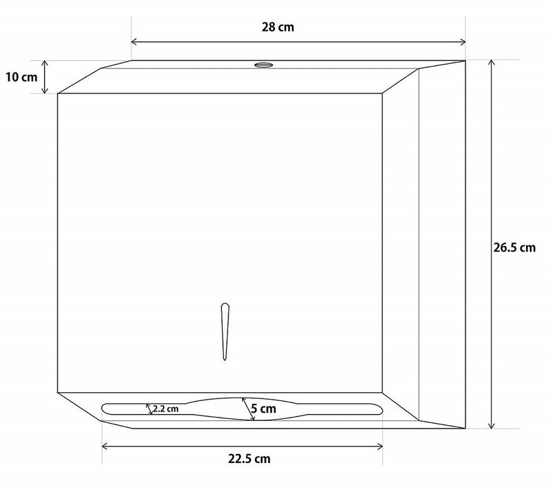Dolphy Slimline Paper Towel Dispenser (Stainless Steel) Australia