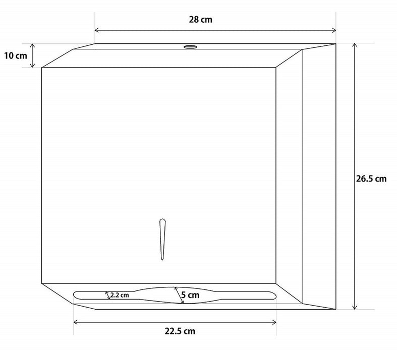 Dolphy Slimline Paper Towel Dispenser (Stainless Steel) Australia